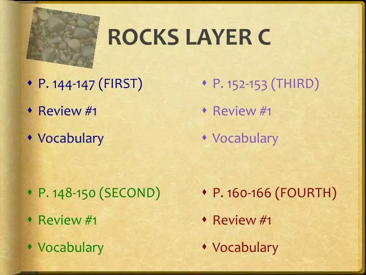 rocks layer c