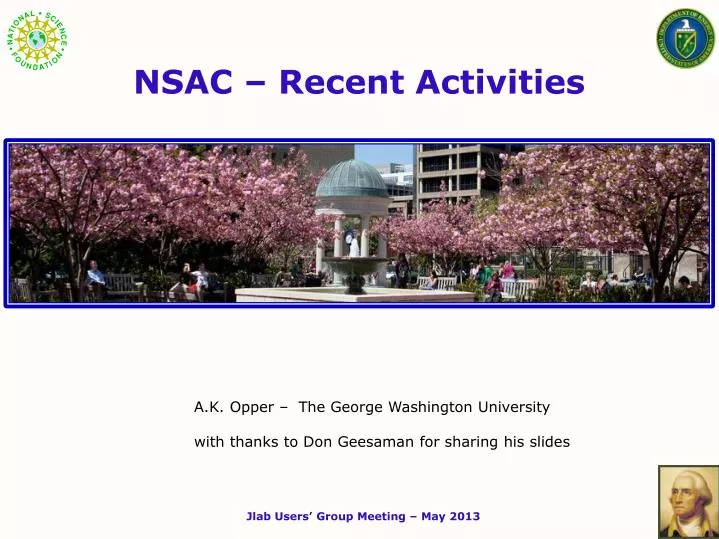 nsac recent activities