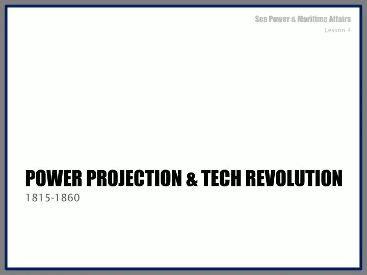 power projection tech revolution