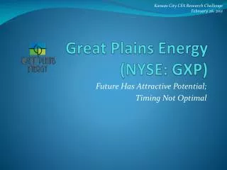 Great Plains Energy (NYSE: GXP)