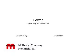 Power Speech by Bob McIlvaine
