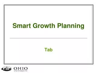Smart Growth Planning