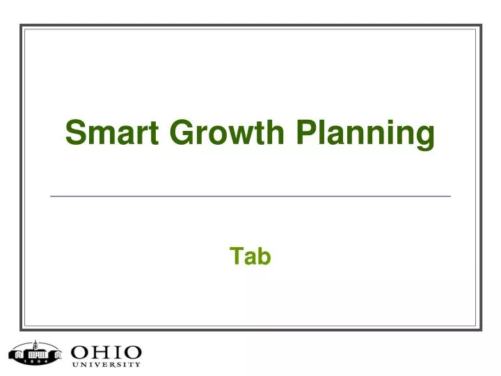 smart growth planning