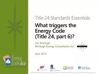 Title 24 Standards Essentials