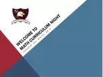 Welcome to Math Curriculum Night - slide 1