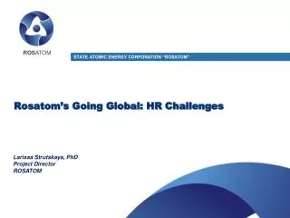 Rosatom’s Going Global: HR Challenges