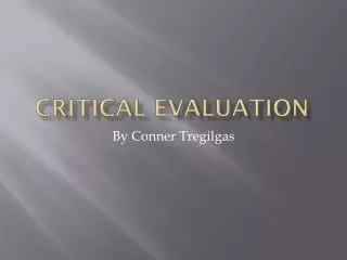 CRItical evaluation