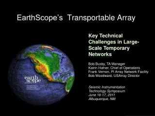 EarthScope’s Transportable Array
