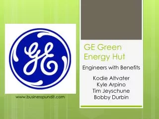 GE Green Energy Hut