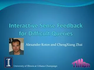 Interactive Sense Feedback for Difficult Queries