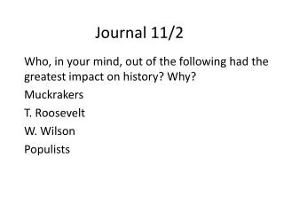 Journal 11/2