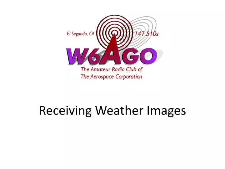 receiving weather images