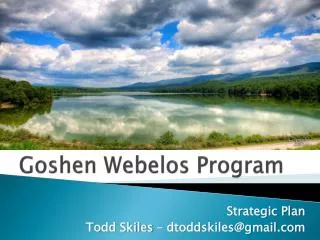 Goshen Webelos Program