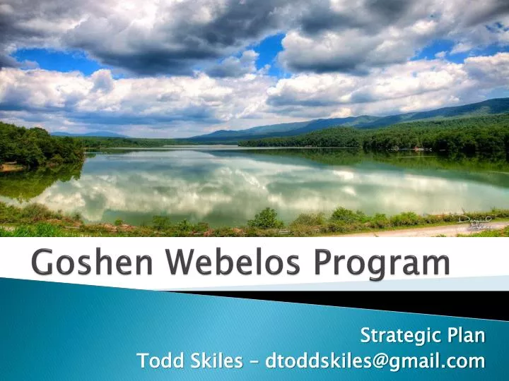 goshen webelos program