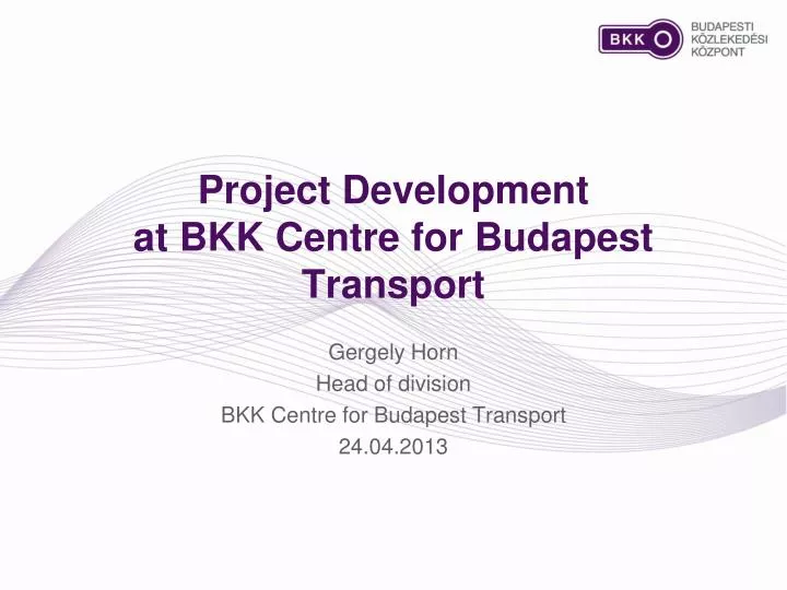 project development at bkk centre for budapest transport