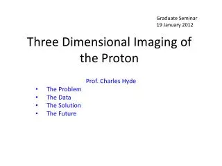 Three Dimensional Imaging of the Proton