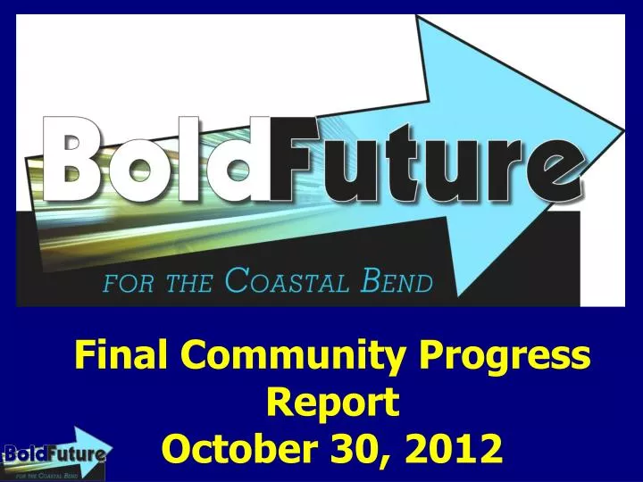 final community progress report october 30 2012