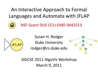 An Interactive Approach to Formal Languages and Automata with JFLAP