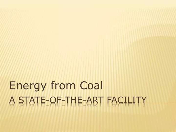 energy from coal