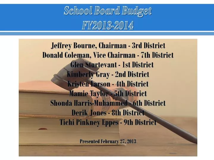 school board budget fy2013 2014