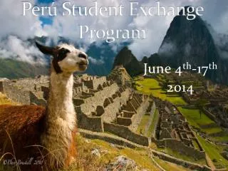 Perú Student Exchange Program
