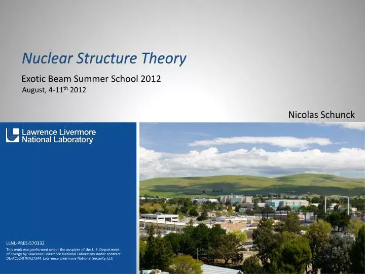 nuclear structure theory