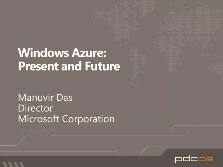 windows azure present and future