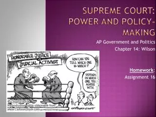 Supreme Court: Power and Policy-Making