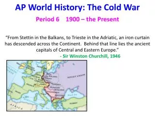 AP World History: The Cold War