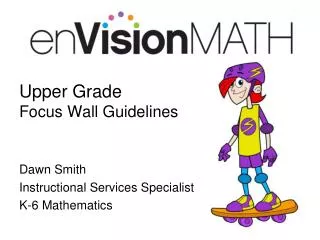 Upper Grade Focus Wall Guidelines