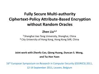 Fully Secure Multi-authority Ciphertext -Policy Attribute-Based Encryption without Random Oracles