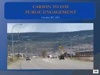 Carson to Fox Public Engagement