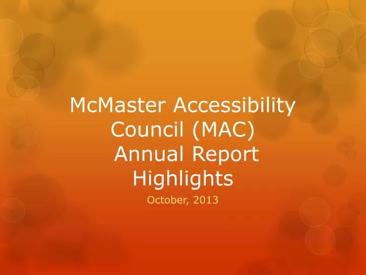 mcmaster accessibility council mac annual report highlights