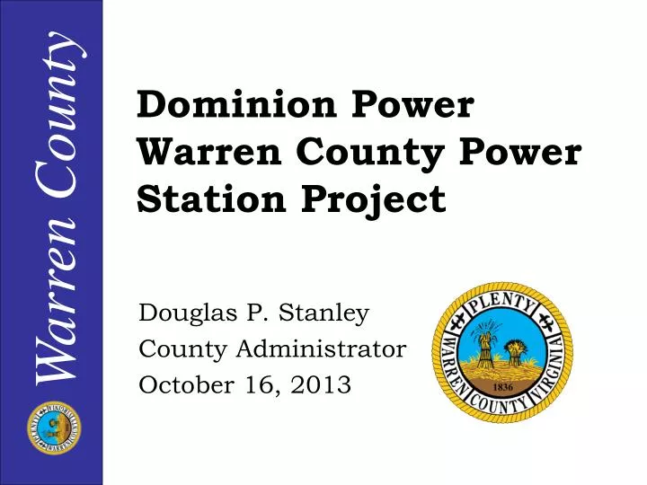 dominion power warren county power station project