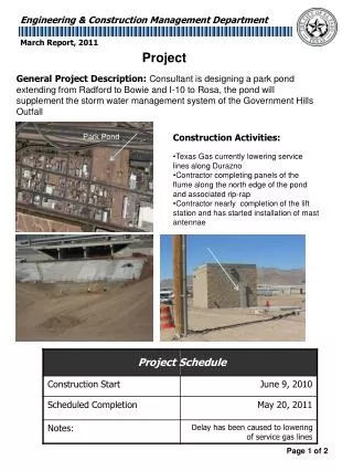 Construction Activities: