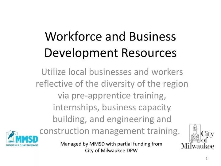 workforce and business development resources