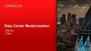 Data Center Modernization