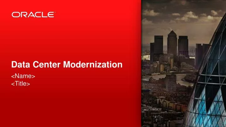 data center modernization