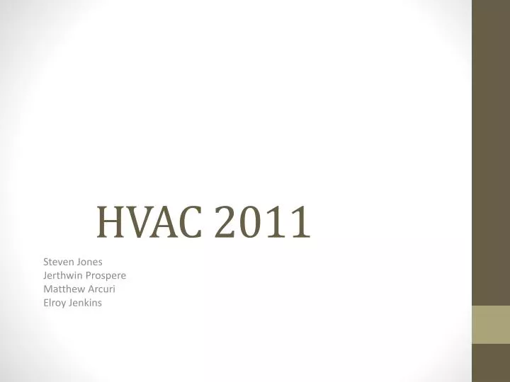 hvac 2011