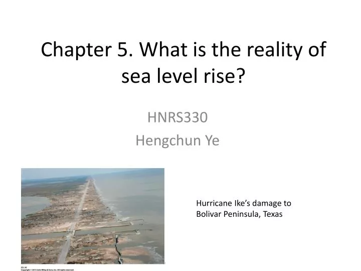 chapter 5 what is the reality of sea level rise