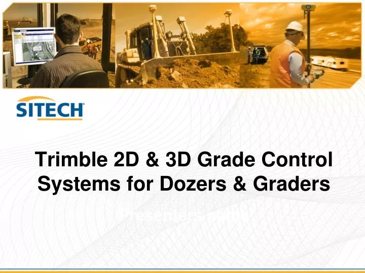 trimble 2d 3d grade control systems for dozers graders