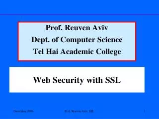 Web Security with SSL