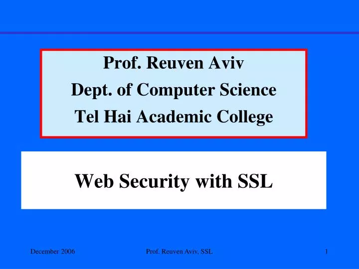 web security with ssl
