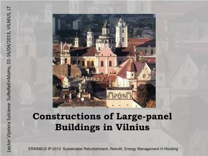constructions of large panel buildings in vilnius