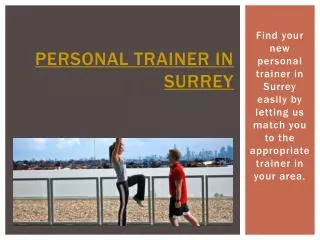 Personal Trainer Surrey