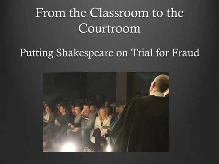 from the classroom to the courtroom