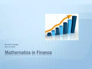 Mathematics in Finance