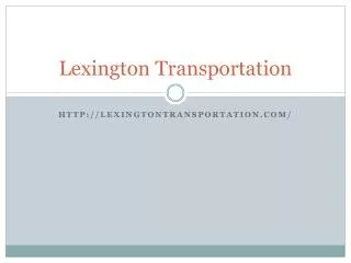 Lexington transportation