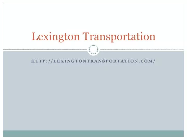 lexington transportation