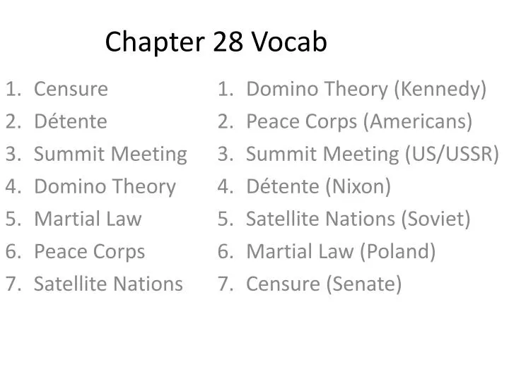 chapter 28 vocab